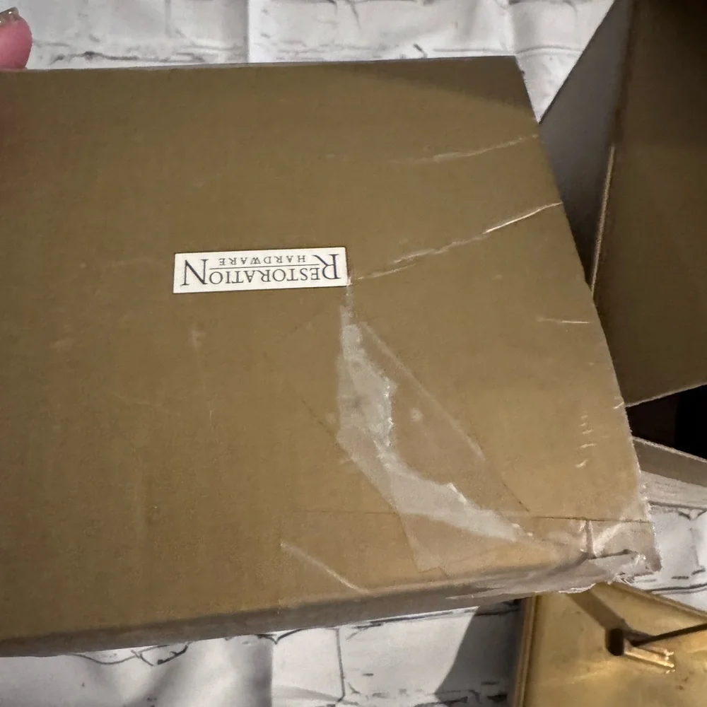 Restoration Hardware Top O’ Mantle Wreath Stocking Holder Antique Set Of 2